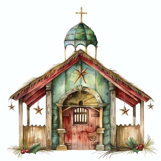 christmas church cliparts
