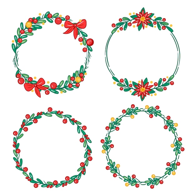 christmas circle cliparts