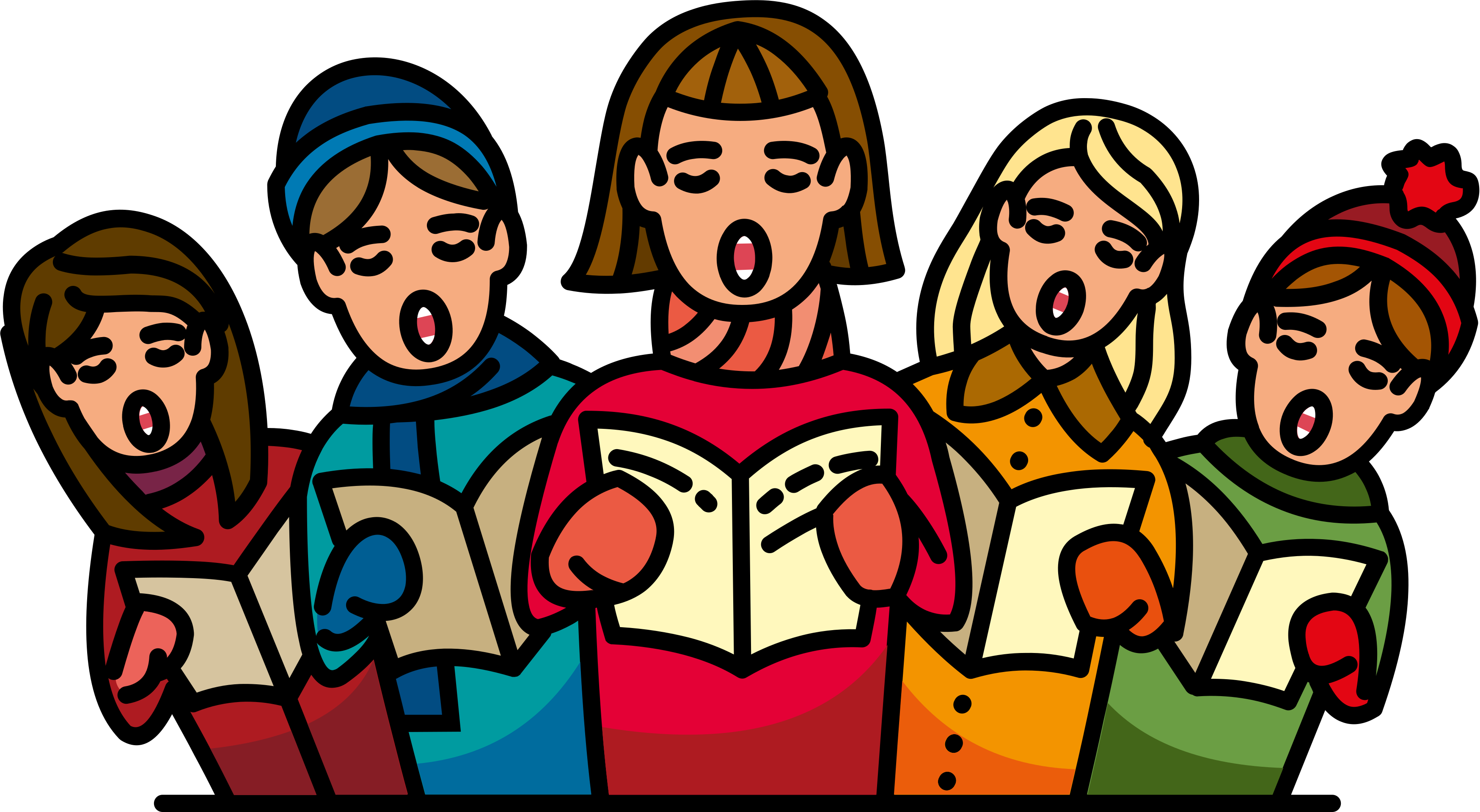 christmas cliparts carolers