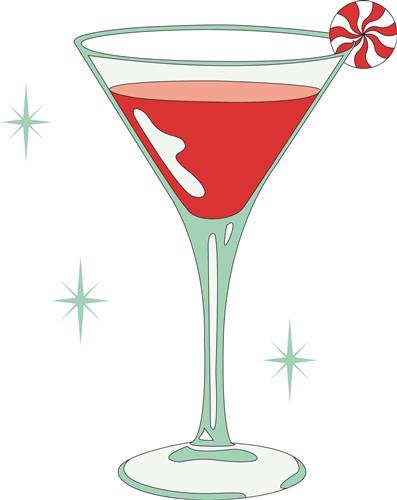 christmas cocktail cliparts