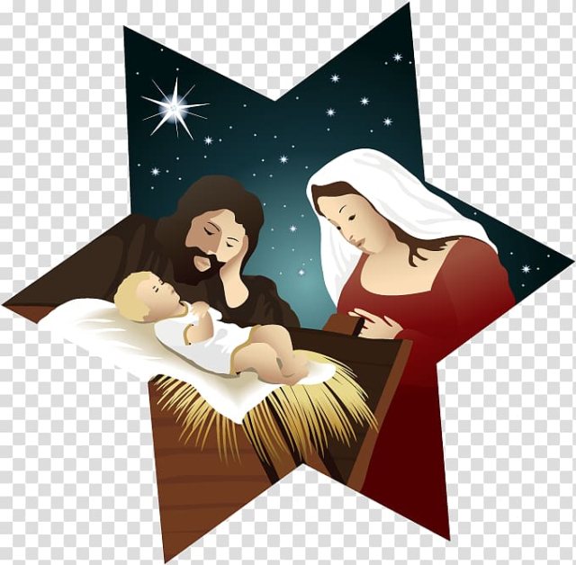 christmas creche cliparts