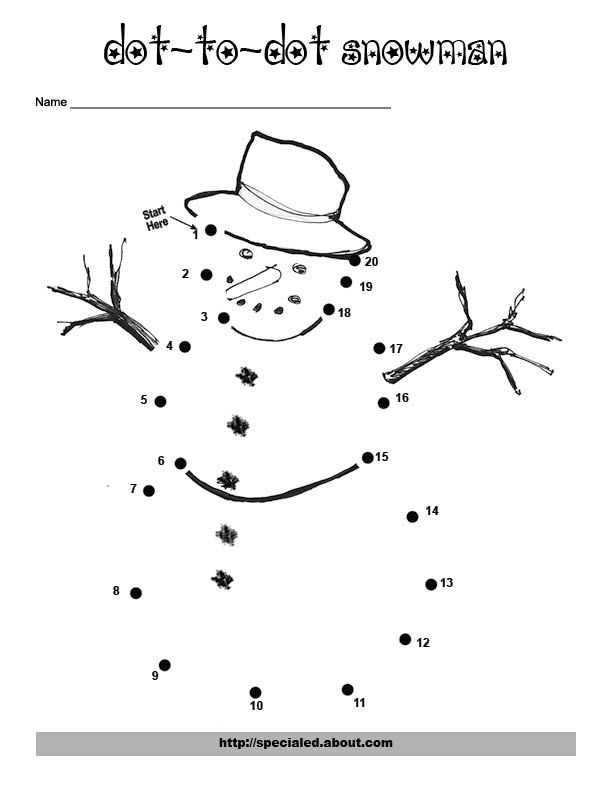 christmas dot to dot printables