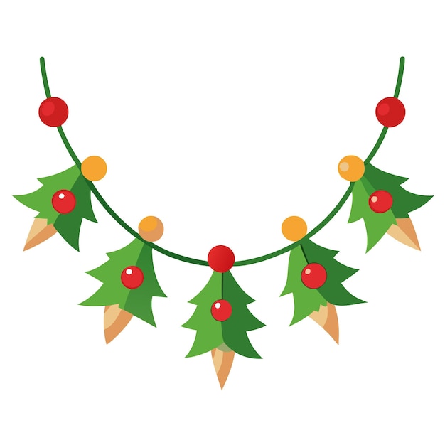 christmas garland clip art