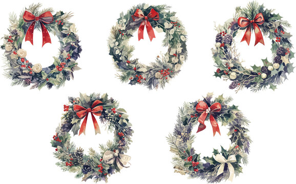 christmas garland clipart