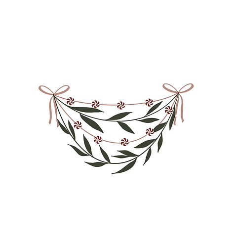 christmas garland clipart