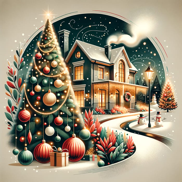 christmas graphic art