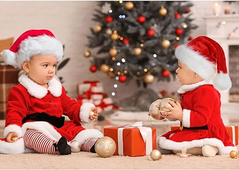benpen Christmas Hat Santa Hat Plush Santa Hat Red Black Green Santa Hat  Comfortable Thick Classic Santa Hat Made of Velvet for Festive Parties in  the ...