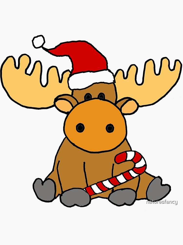 christmas moose clipart