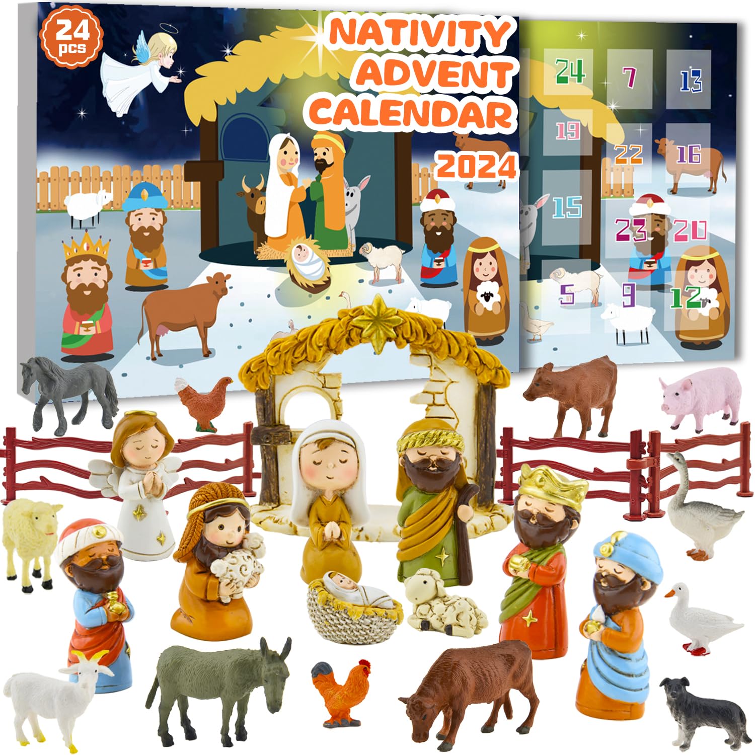Amazon nativity advent calendar 2024 nativity set for kids