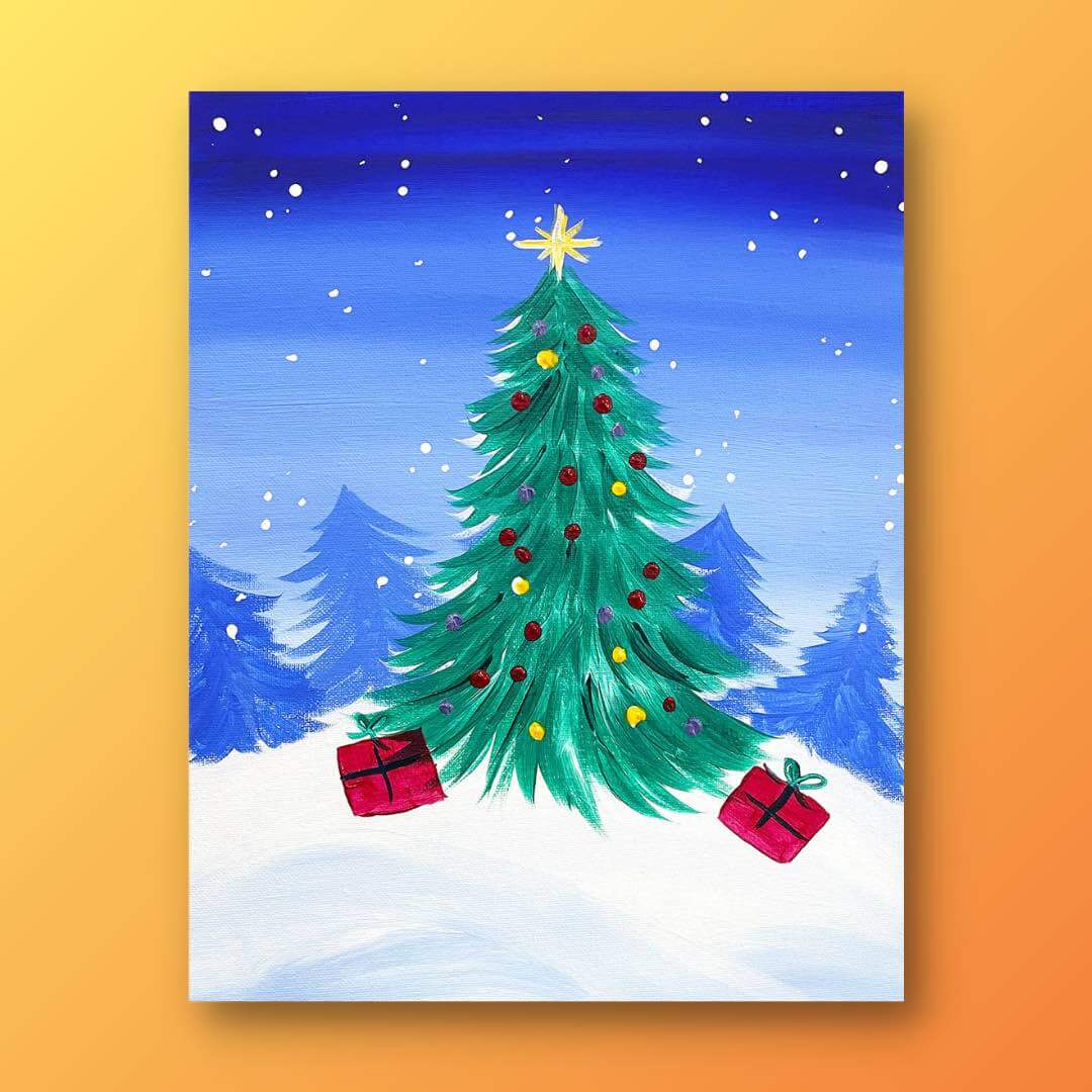 christmas pictures to paint