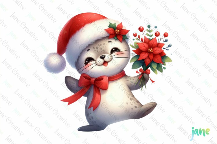 christmas poinsettia clipart 2024