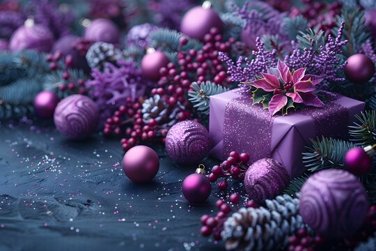 Purple Christmas-Bilder: Stock-Fotos &amp; -Videos. | Adobe Stock