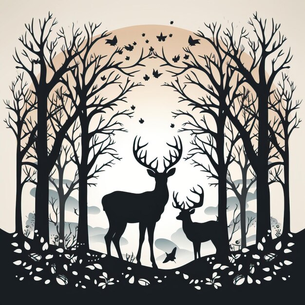 christmas silhouette cliparts 2024