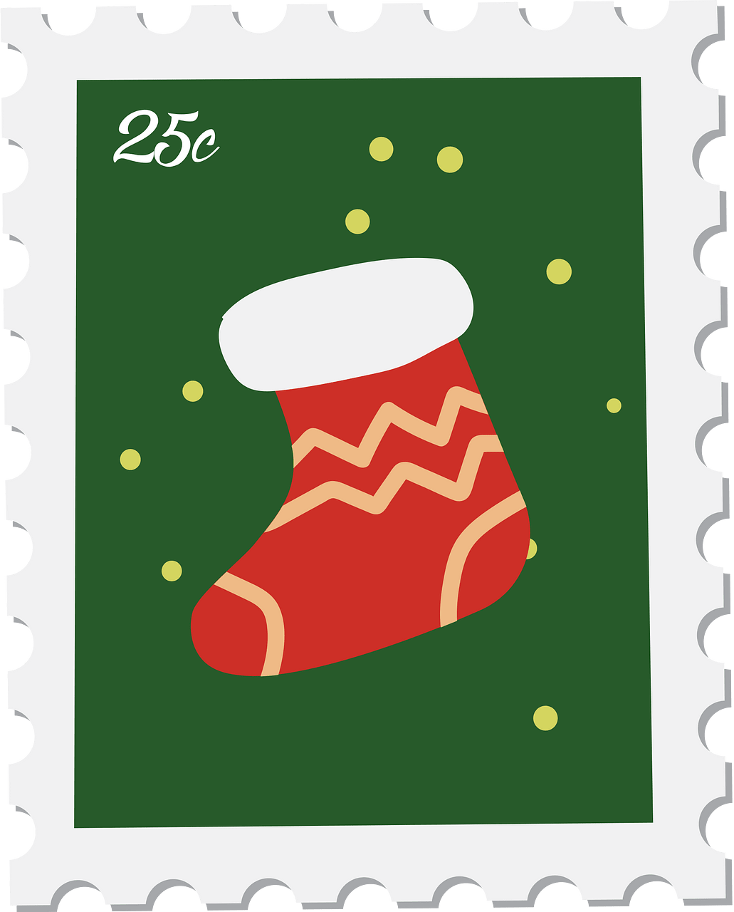 christmas stamp cliparts