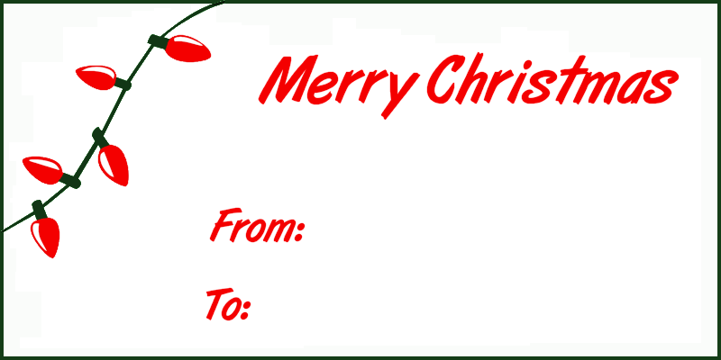 christmas tag clipart