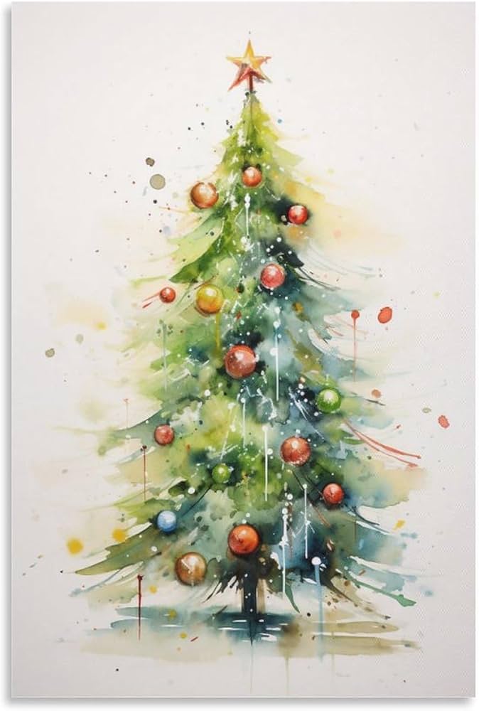 christmas tree art