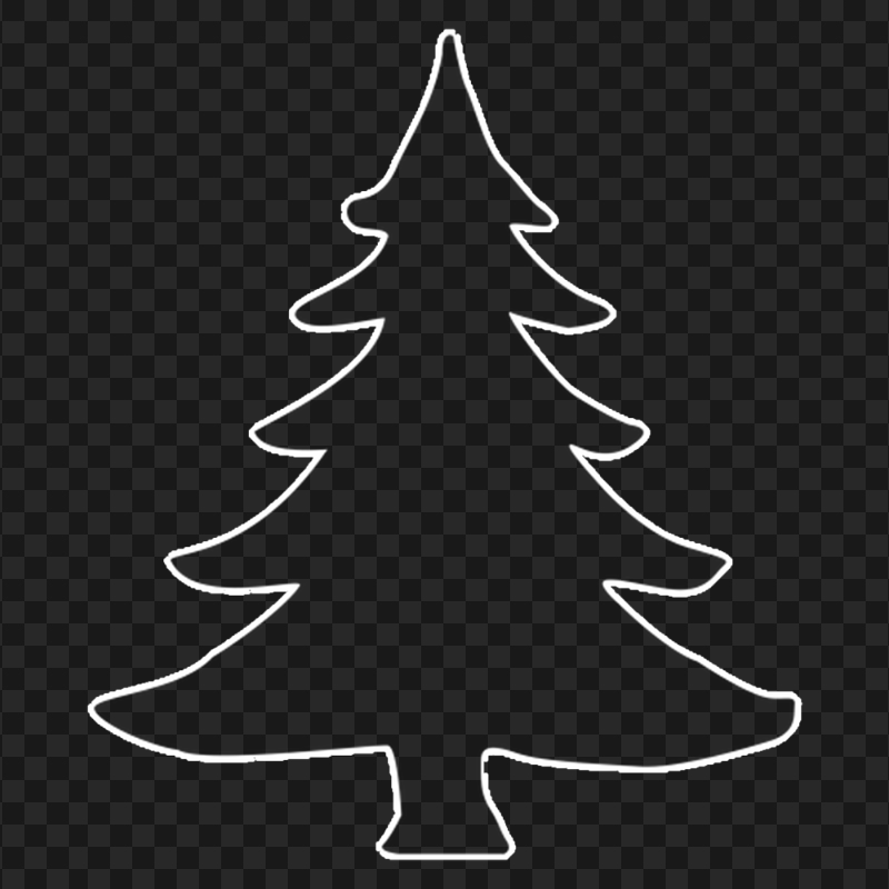 christmas tree outline clip art