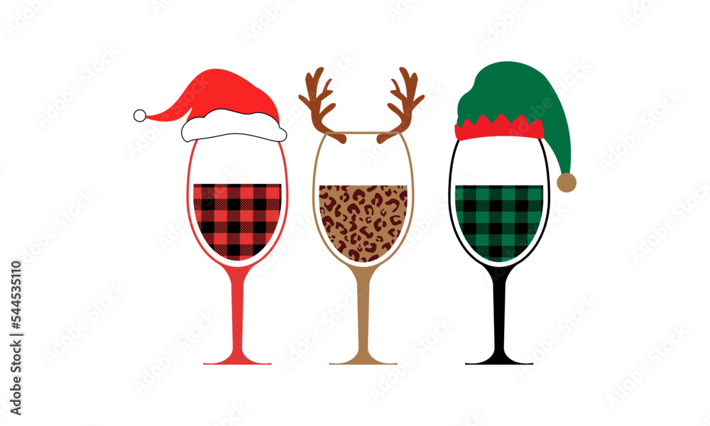 christmas wine cliparts