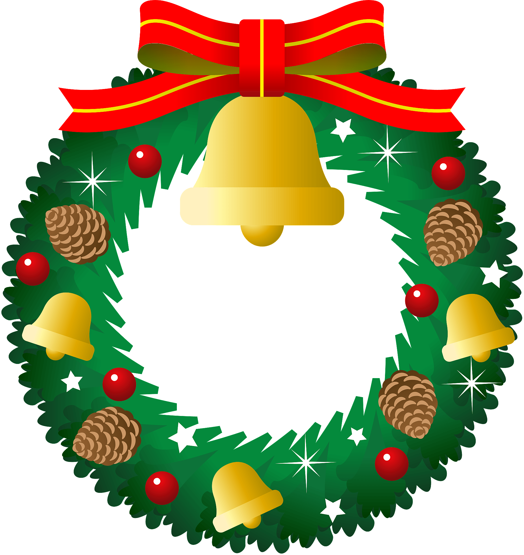christmas wreaths clipart