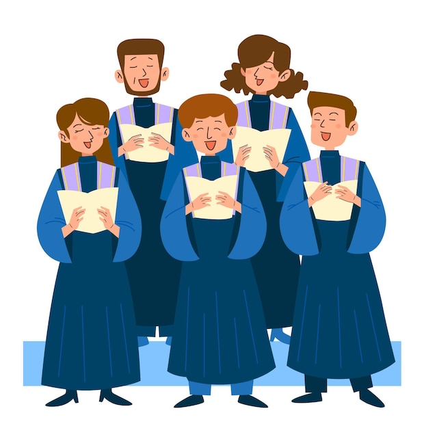 church choir clipart