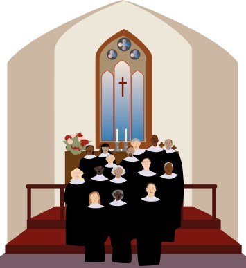 church choir clipart
