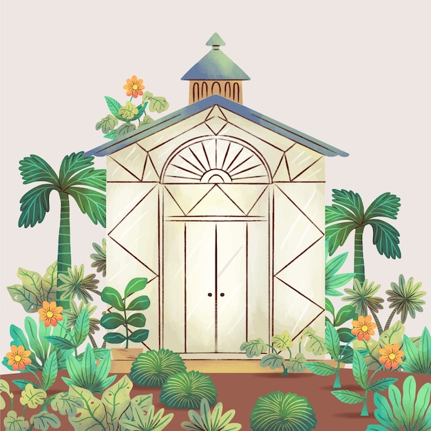 Church Garden Art Images - Free Download on clipart library