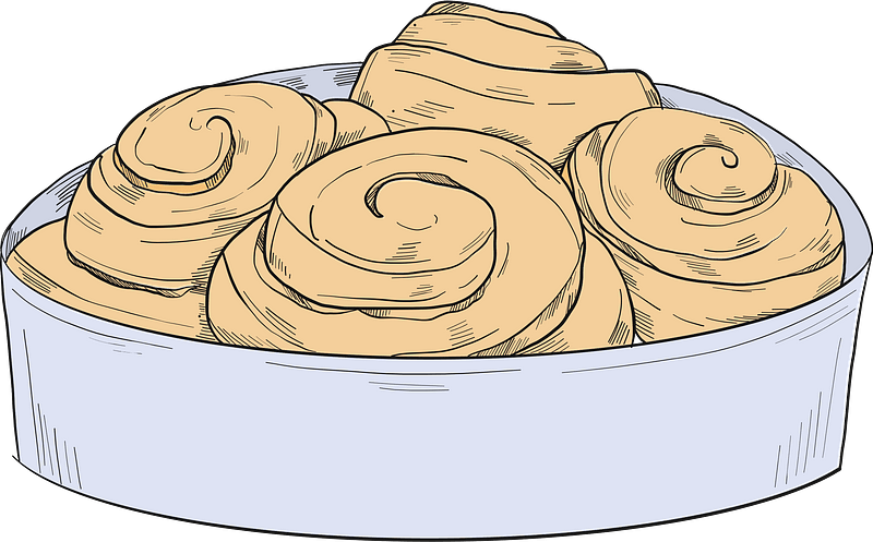 Cinnamon rolls - Free vector clipart images on clipart library.com