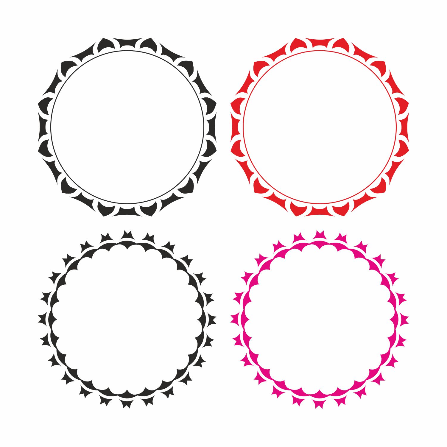 circle border cliparts 2024