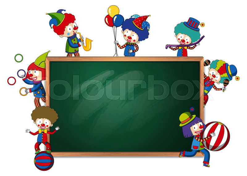 circus chalkboard cliparts