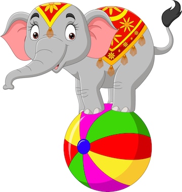 circus elephant clipart 2024