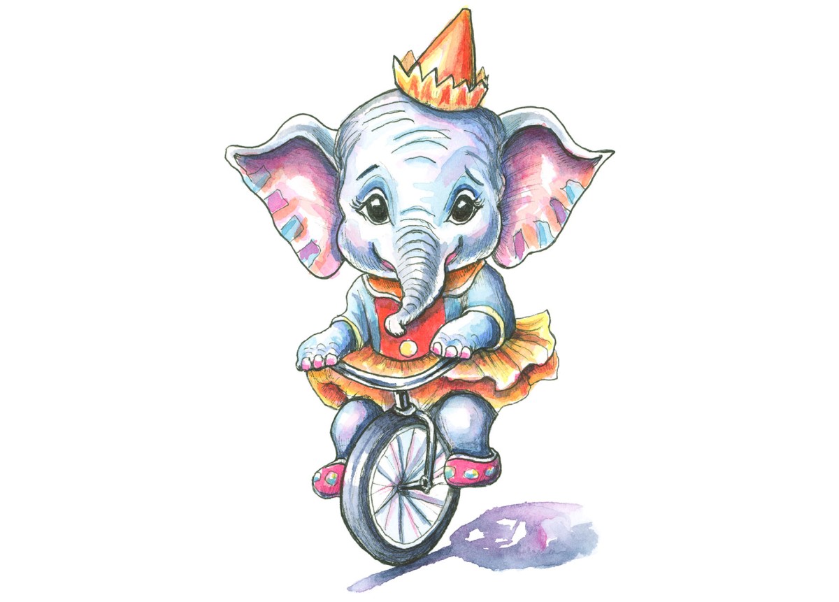 circus elephant cliparts 2024