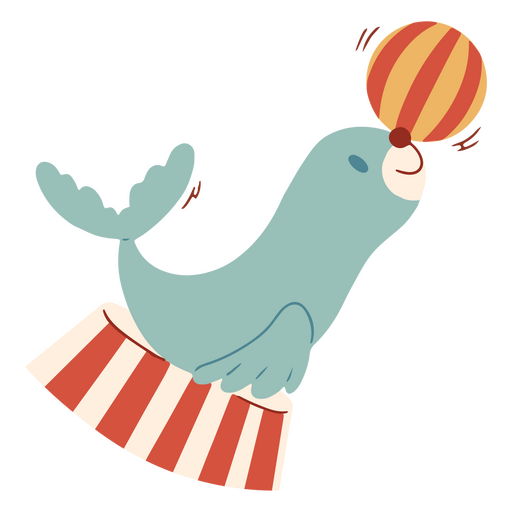 circus seal cliparts