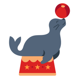 circus seal cliparts
