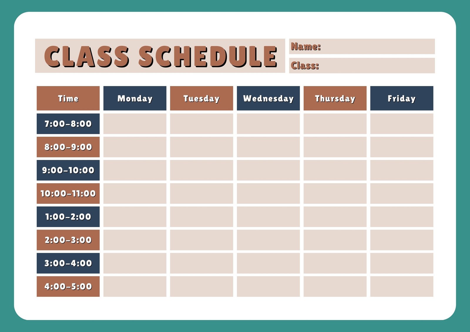 Free class schedules, Download Free class schedules png images, Free ...