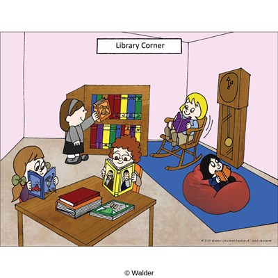 Classroom Scene: Library Corner | Walder Education