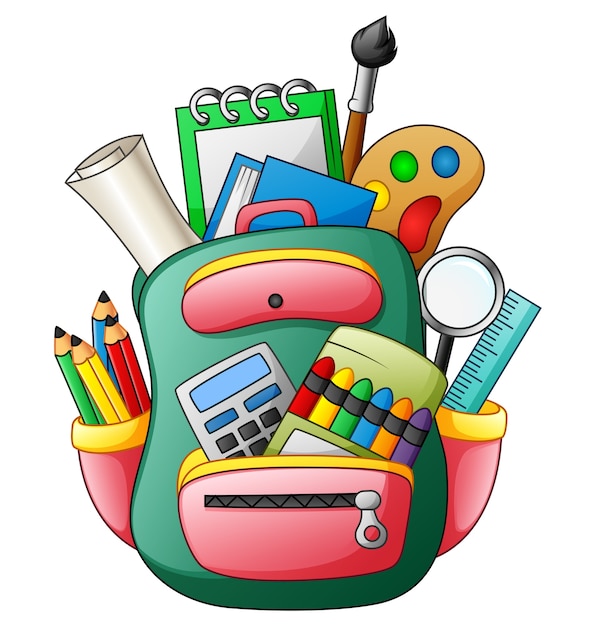 classroom supply cliparts