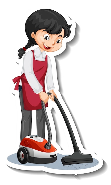 cleaning woman cliparts 2024