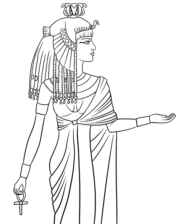 cleopatra coloring pages