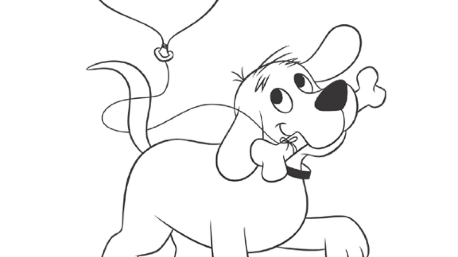 Clifford and Balloon Coloring Page | Kids… | PBS KIDS for Parents
