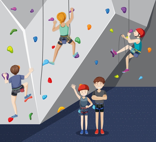 climbing wall clipart