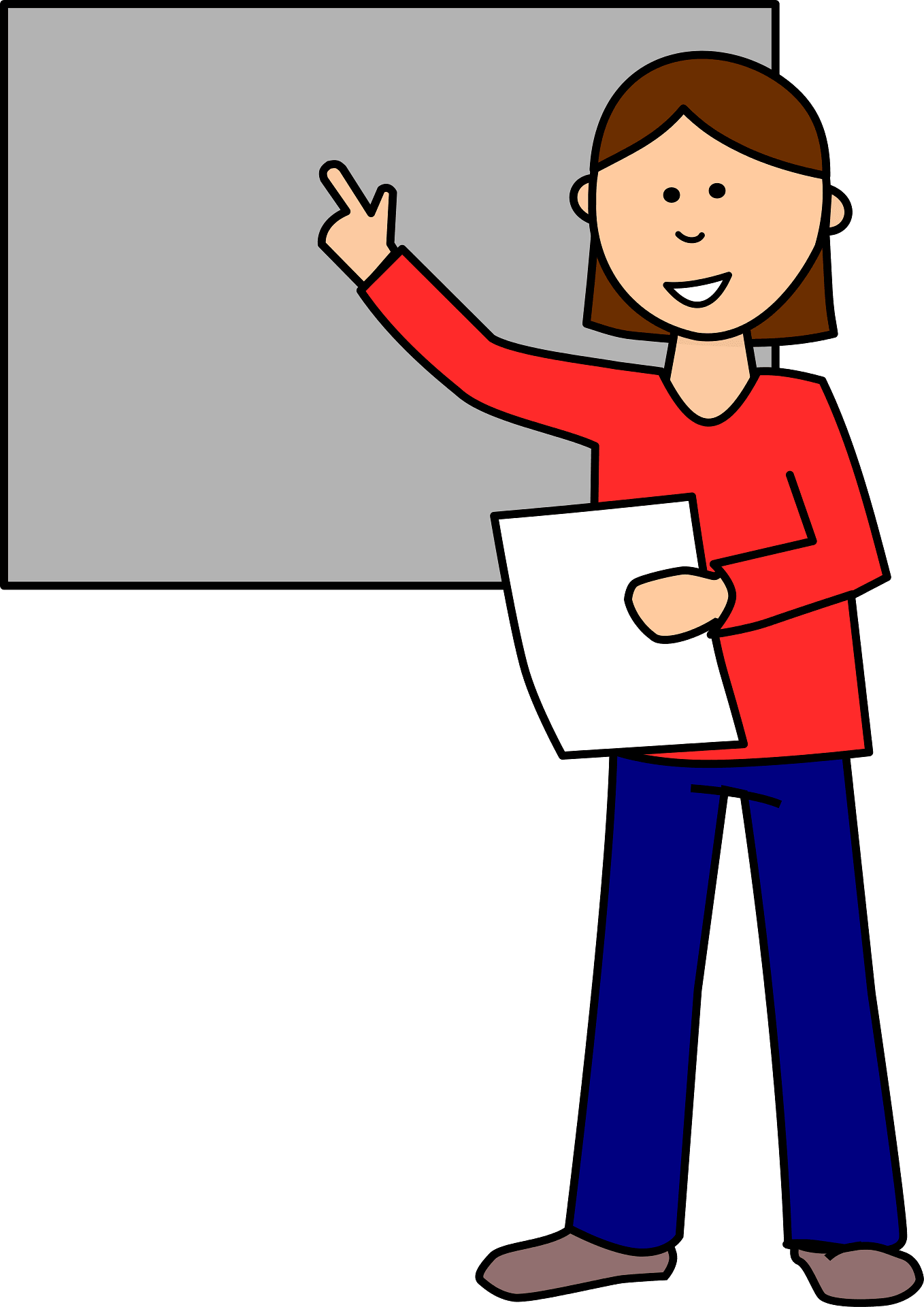 Presentation in the classroom - Free vector clipart images on ...