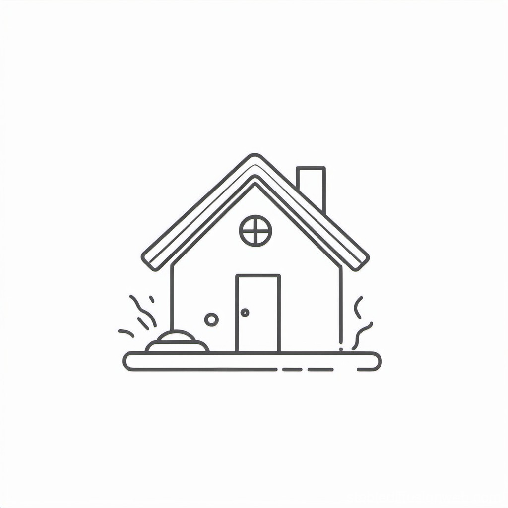 Minimalist 2D Line Art House for Cleaning Logo | Stable Diffusion ...