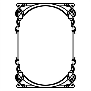 clip art nouveau frame