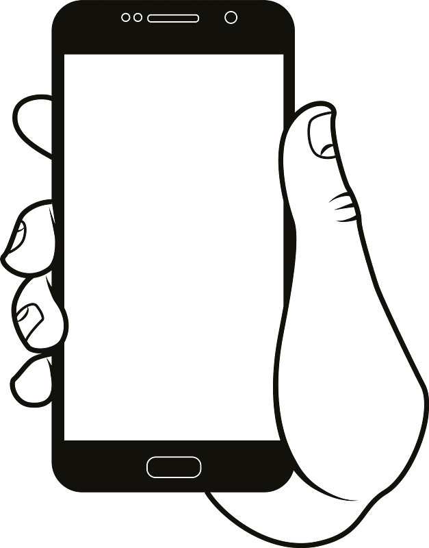 Phone in hand - Free vector clipart images on clipart library.com