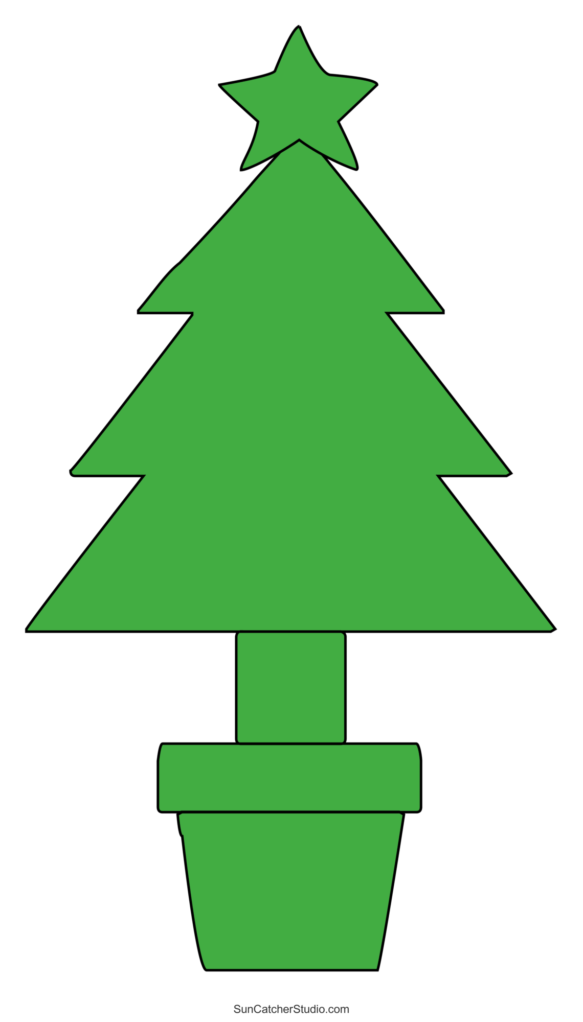 Free clip christmas tree template download free clip christmas tree
