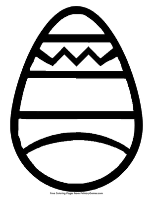 Easter Egg Coloring Page • FREE Printable PDF from PrimaryGames