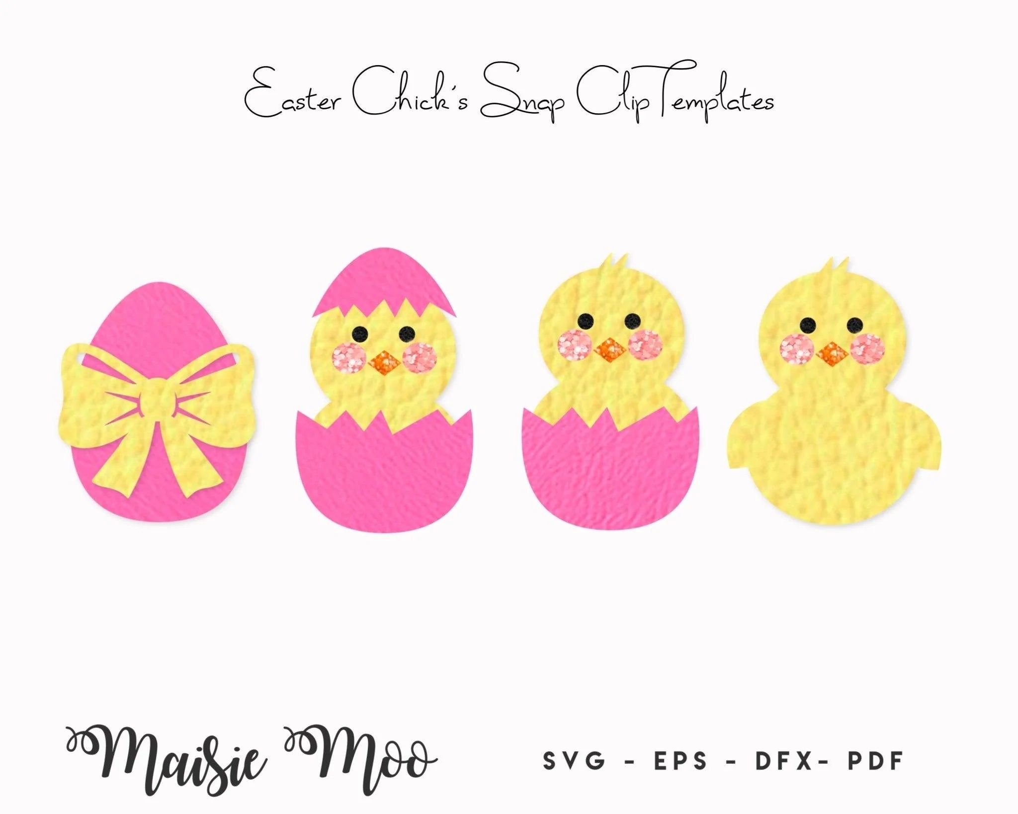 Easter Snap Clips - Chick and Egg