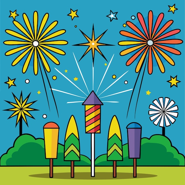 Free clip fireworks cartoon, Download Free clip fireworks cartoon png ...