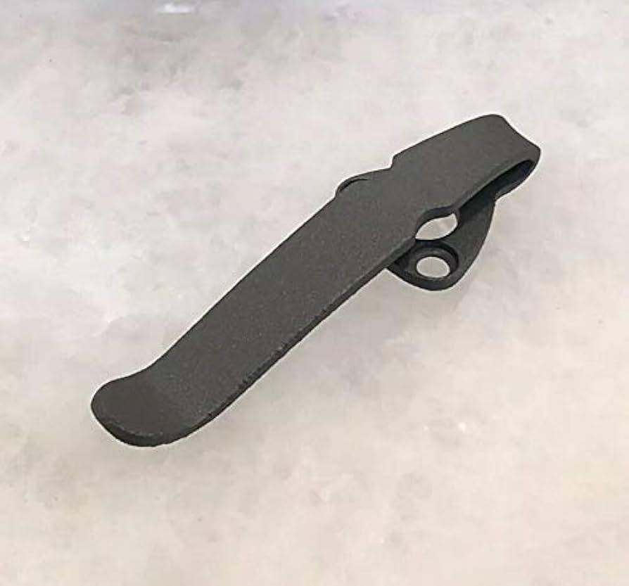 Amazon.com: Titanium Deep Carry Clip For Spyderco Tenacious ...