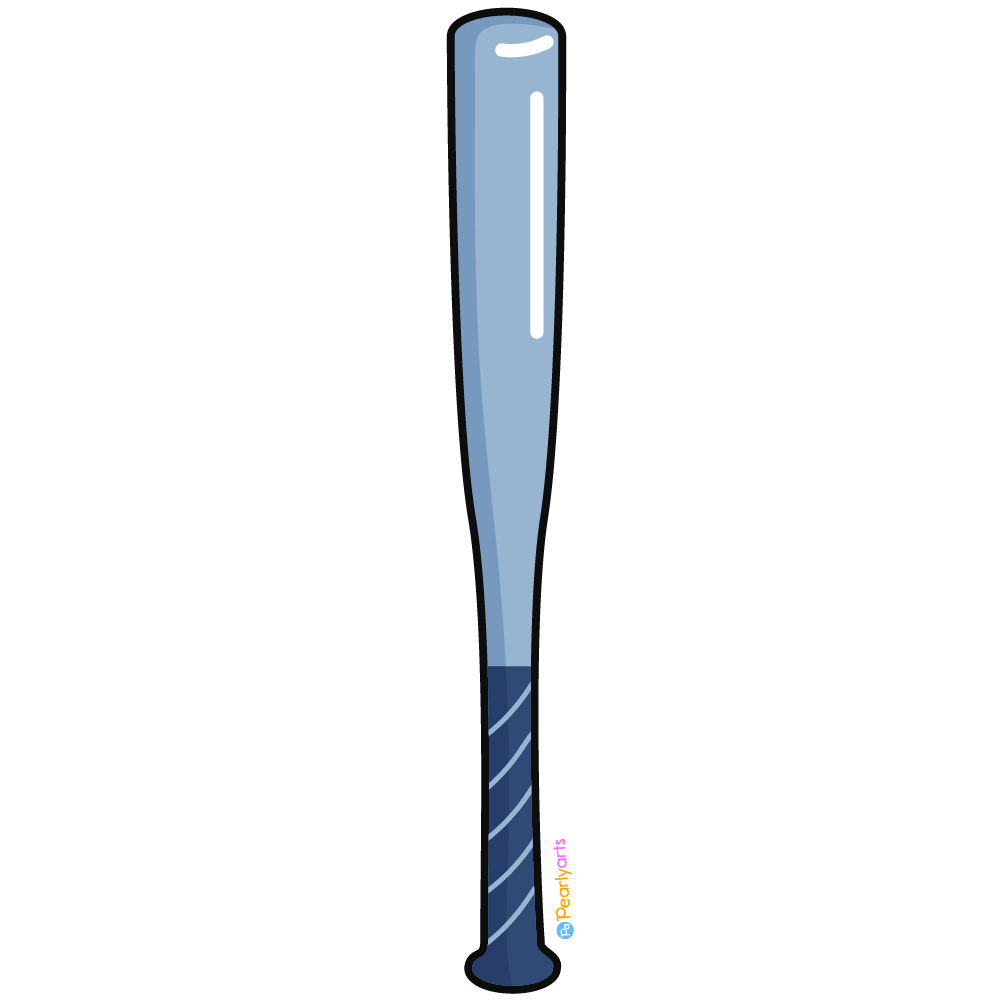 FREE Baseball Bat Clipart (Royalty-free) | Pearly Arts